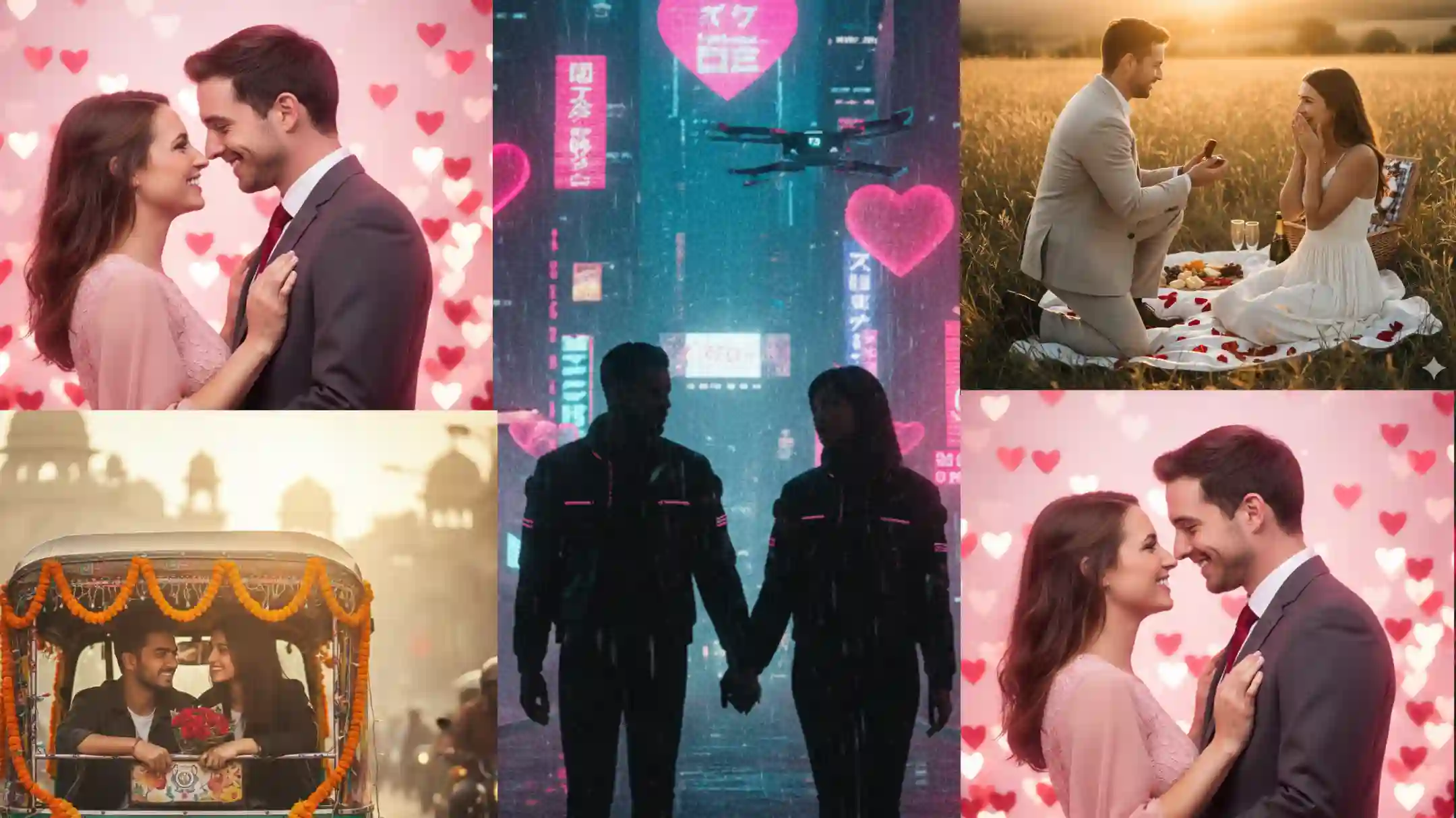 Happy Valentine's Day Ai Photo Prompts Generator Free for couple